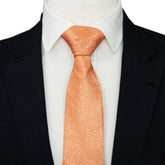 PINKISH PEACH PAISLEY SELF PRINTED TIE